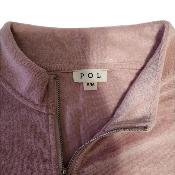 NEW   POL   Women's S/M    Terry     Dress   Pink - Picture 6 of 7